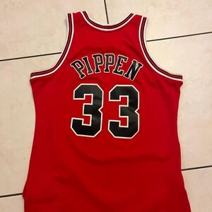 Red Basketball Jersey By Scottie Pippen.